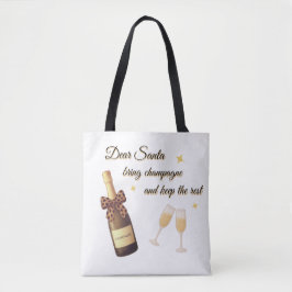 Lieber Weihnachtsmann Champagner-Design