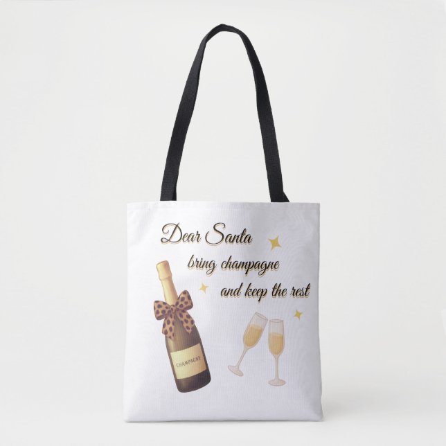 Lieber Weihnachtsmann Champagner-Design (Vorderseite)