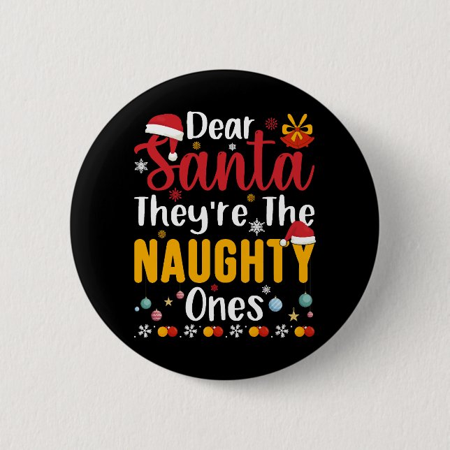 Lieber Weihnachtsmann, das sind die scheußlichen Button (Vorderseite)
