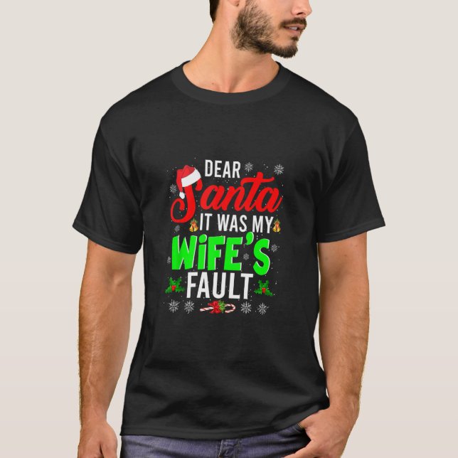 Lieber Weihnachtsmann, das war die Weihnachtsfamil T-Shirt (Vorderseite)