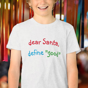 Lieber Weihnachtsmann Definiere Gute Lustige Kinde Tri-Blend Shirt