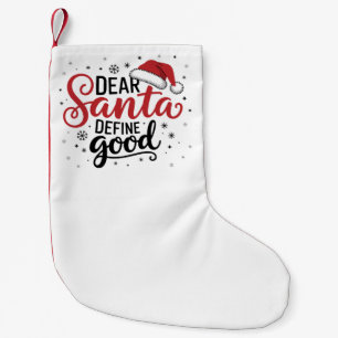 Lieber Weihnachtsmann Definiere Gutes Weihnachten Kleiner Weihnachtsstrumpf