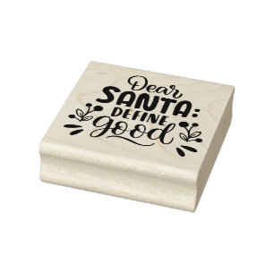 Lieber Weihnachtsmann definieren gut Gummistempel