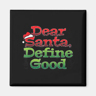 Lieber Weihnachtsmann definieren Gut I Weihnachten Magnet