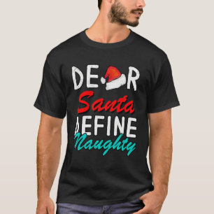 Lieber Weihnachtsmann definieren schmutzig - Retro T-Shirt