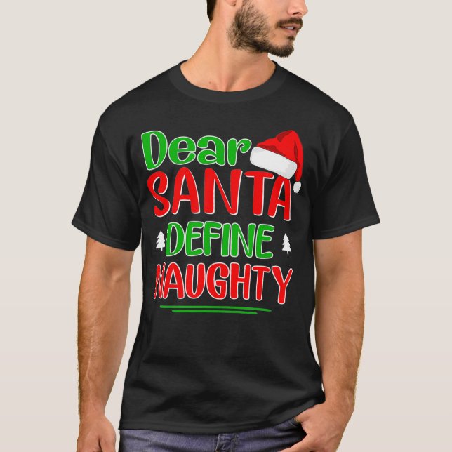 Lieber Weihnachtsmann Definition Schönes Shirt Wei (Vorderseite)