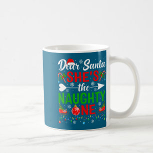 Lieber Weihnachtsmann, der unartige eine Paare Wei Kaffeetasse