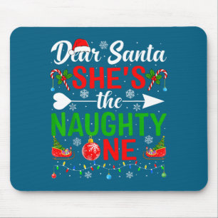 Lieber Weihnachtsmann, der unartige eine Paare Wei Mousepad
