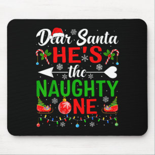 Lieber Weihnachtsmann Die Unartige PJ-Paare Weihna Mousepad