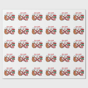 Lieber Weihnachtsmann, dieses Jahr war ich solide Geschenkpapier