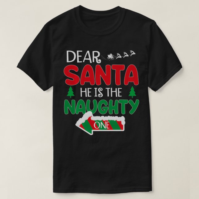 Lieber Weihnachtsmann, er ist das schmucke, eins M T-Shirt (Design vorne)