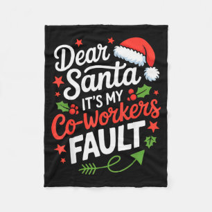 Lieber Weihnachtsmann, es ist die Schuld meiner Ko Fleecedecke