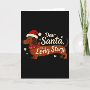 Lieber Weihnachtsmann Es Ist Eine Lange Geschichte Karte