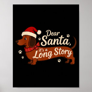 Lieber Weihnachtsmann Es Ist Eine Lange Geschichte Poster