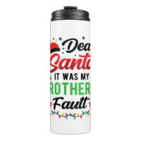 Lieber Weihnachtsmann, es war der Fehler meines Br