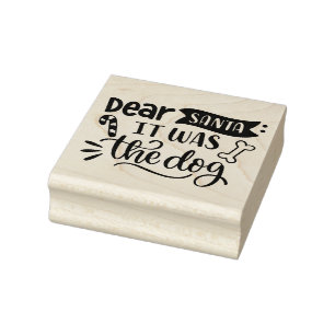 Lieber Weihnachtsmann, es war der Hund Gummistempel