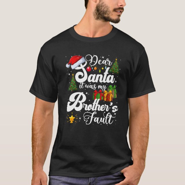 Lieber Weihnachtsmann, es war mein Brüderschlaf-We T-Shirt (Vorderseite)