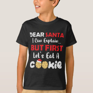 Lieber Weihnachtsmann essen Ein Keks Funny Christm T-Shirt