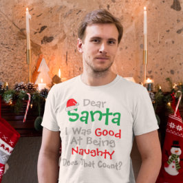 Lieber Weihnachtsmann: Gut darin, ein schmutziges T-Shirt