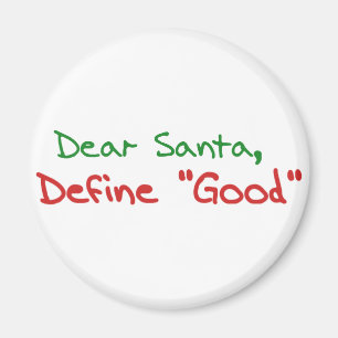 Lieber Weihnachtsmann, gut definieren Magnet