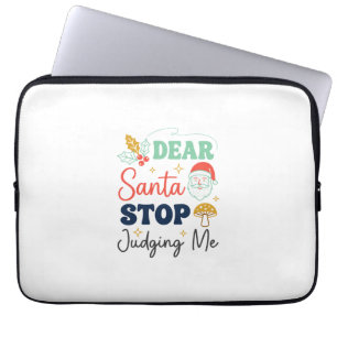 Lieber Weihnachtsmann, hör auf mich zu verurteilen Laptopschutzhülle