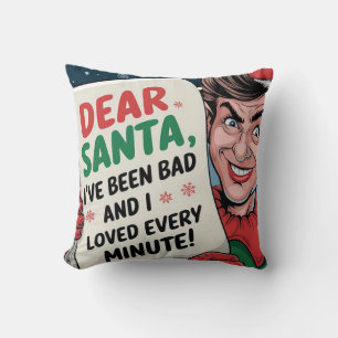 Lieber Weihnachtsmann, ich bin böse Weihnachtself  Kissen