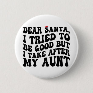Lieber Weihnachtsmann, ich habe versucht, brav zu Button