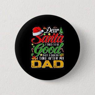 Lieber Weihnachtsmann, ich habe versucht, brav zu  Button