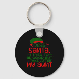 Lieber Weihnachtsmann, ich habe versucht, brav zu  Schlüsselanhänger