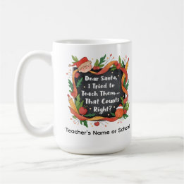 Lieber Weihnachtsmann, ich habe versucht, sie zu u Kaffeetasse