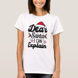 Lieber Weihnachtsmann, ich kann 2023 Weihnachtsmis T-Shirt