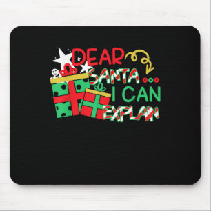 Lieber Weihnachtsmann ich kann das T-Shirt-Weihnac Mousepad