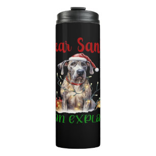 Lieber Weihnachtsmann, ich kann den Great Dane Ess Thermosbecher