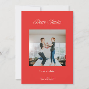 Lieber Weihnachtsmann, ich kann die rote Weihnacht Einladung