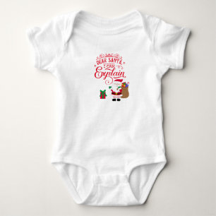 Lieber Weihnachtsmann, ich kann es erklären Baby's Baby Strampler