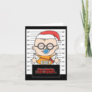 Lieber Weihnachtsmann, ich kann es erklären  Karte