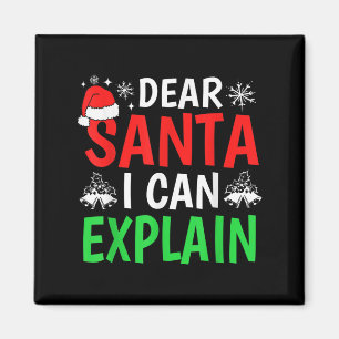 Lieber Weihnachtsmann, ich kann es erklären Lustig Magnet