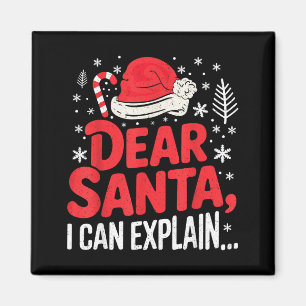 Lieber Weihnachtsmann, ich kann es erklären Lustig Magnet
