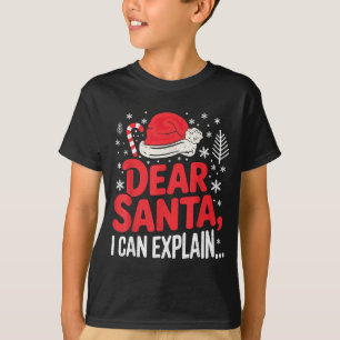 Lieber Weihnachtsmann, ich kann es erklären Lustig T-Shirt