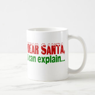 Lieber Weihnachtsmann, ich kann es erklären Tasse