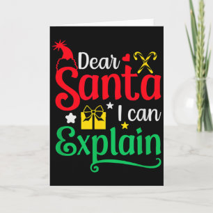 Lieber Weihnachtsmann, ich kann lustige Weihnachte Karte