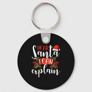 Lieber Weihnachtsmann, ich kann lustige Weihnachts Schlüsselanhänger
