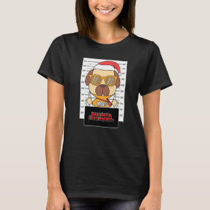 Lieber Weihnachtsmann, ich kann Pug-Verbrecher-Wei T-Shirt