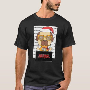 Lieber Weihnachtsmann, ich kann Pug-Verbrecher-Wei T-Shirt