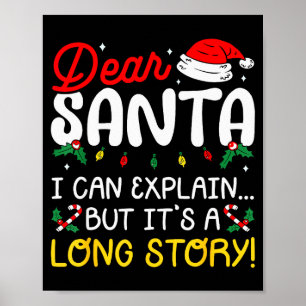 Lieber Weihnachtsmann, ich kann Pyjamas erklären,  Poster