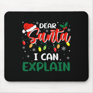 Lieber Weihnachtsmann, ich kann Weihnachten erklär Mousepad