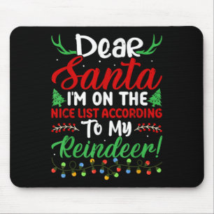 Lieber Weihnachtsmann, ich stehe auf der netten Li Mousepad