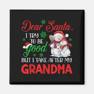 Lieber Weihnachtsmann, ich versuche brav zu sein, Magnet