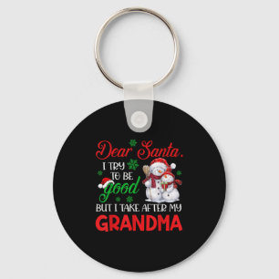 Lieber Weihnachtsmann, ich versuche brav zu sein, Schlüsselanhänger
