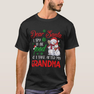 Lieber Weihnachtsmann, ich versuche brav zu sein, T-Shirt